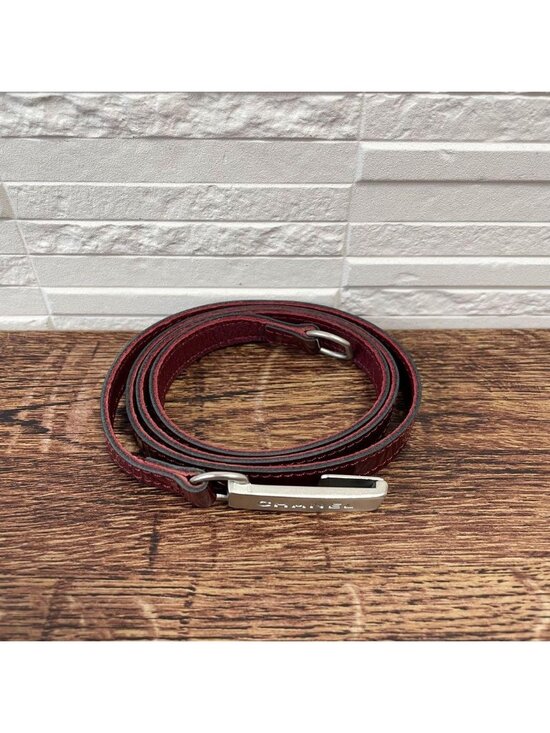 Chanel Enamel Leather Silver Buckle Belt Bordeaux main image 6